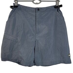 REI Womens Gray Nylon Hiking Cargo Shorts Size M Adjustable Utility Gorpcore